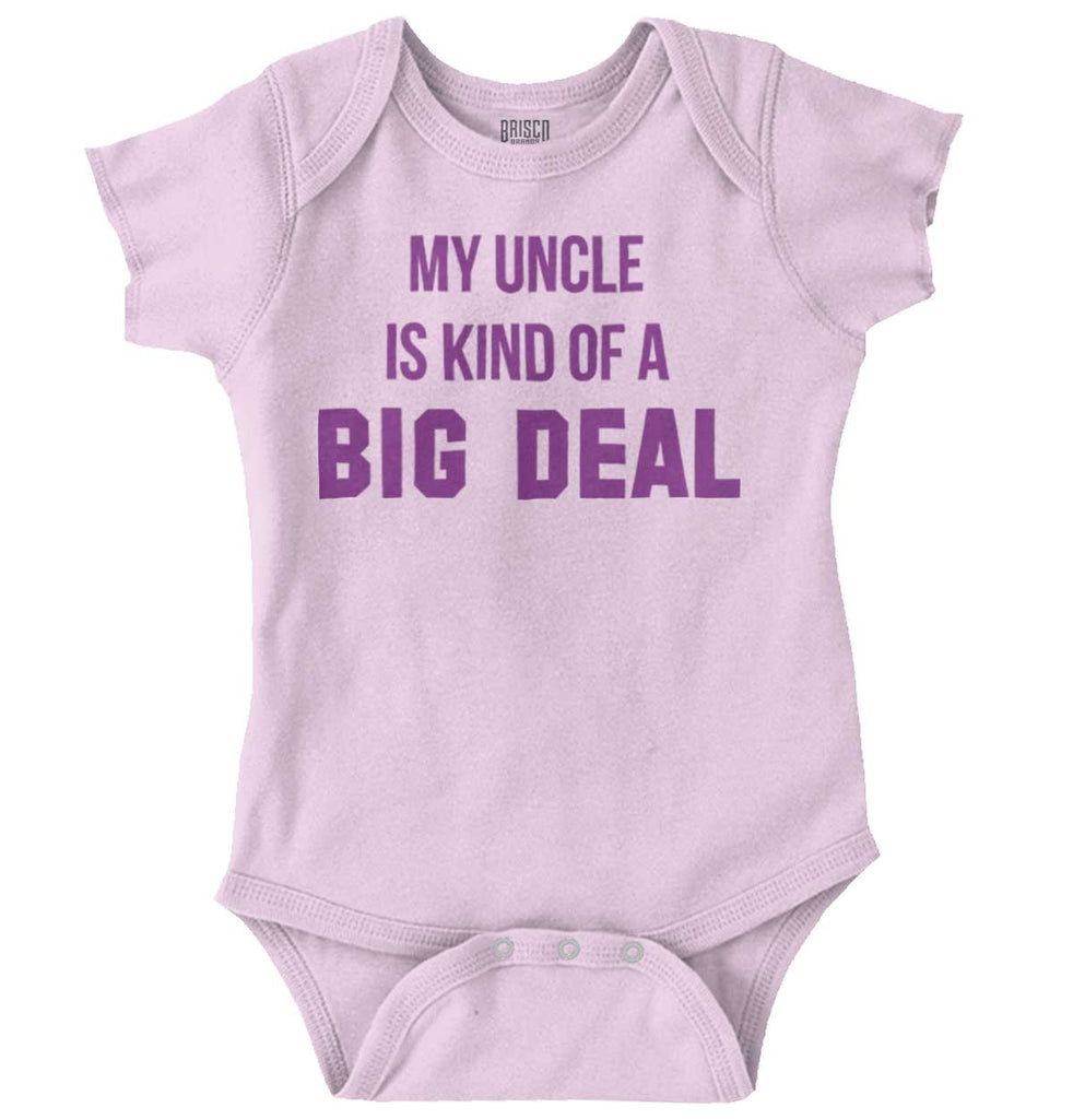 My Uncle Big Deal Romper Bodysuit-Direct To Garment Print-Brisco Baby