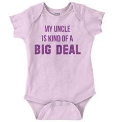 My Uncle Big Deal Romper Bodysuit-Direct To Garment Print-Brisco Baby