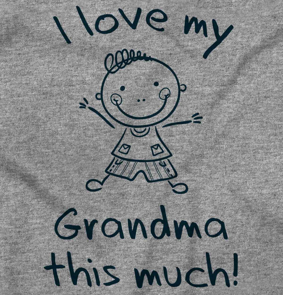 Love My Grandma Raglan Romper Bodysuit-Direct To Garment Print-Brisco Baby
