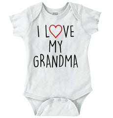 Love My Grandma Romper Bodysuit-Direct To Garment Print-Brisco Baby