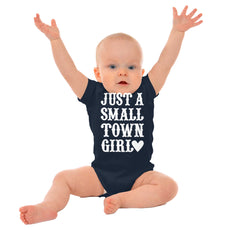 Small Town Girl Romper Bodysuit-Direct To Garment Print-Brisco Baby