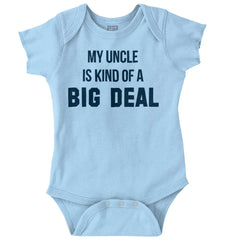 My Uncle Big Deal Romper Bodysuit-Direct To Garment Print-Brisco Baby