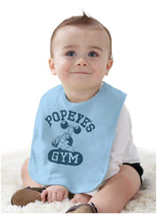 Popeye's Gym Infant Baby Bib-Direct To Garment Print-Brisco Baby