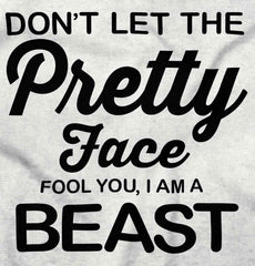 Pretty Face Infant Toddler T Shirt-Direct To Garment Print-Brisco Baby