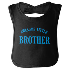 Awesome Little Brother Infant Baby Bib-Direct To Garment Print-Brisco Baby