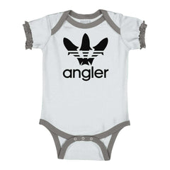 Angler Ruffled Trim Bodysuit-Direct To Garment Print-Brisco Baby