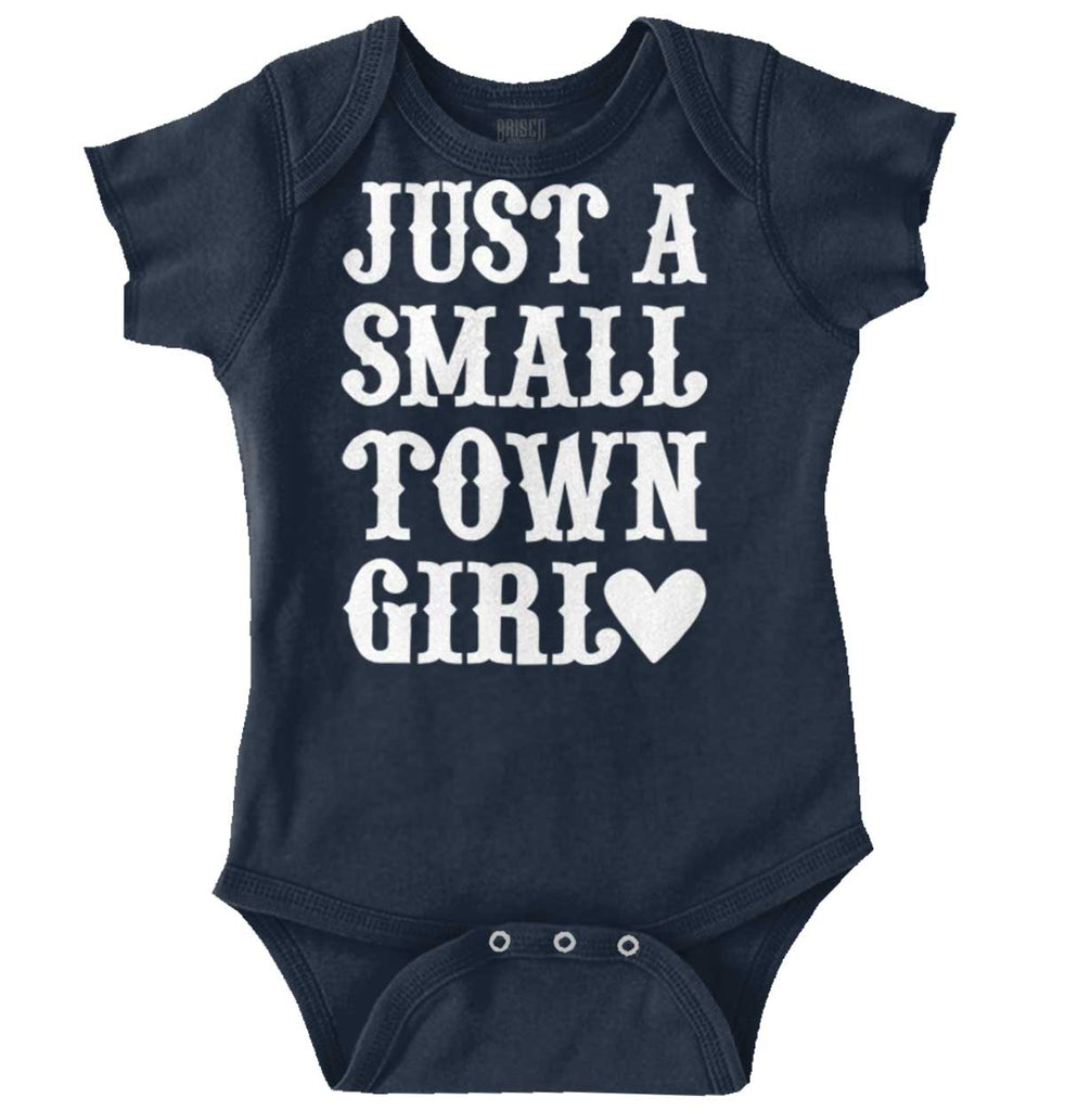 Small Town Girl Romper Bodysuit-Direct To Garment Print-Brisco Baby