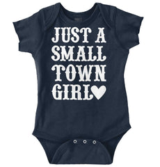 Small Town Girl Romper Bodysuit-Direct To Garment Print-Brisco Baby