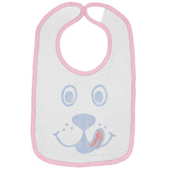 Distressed Puppie Trimmed Colored Velcro Bib-Direct To Garment Print-Brisco Baby