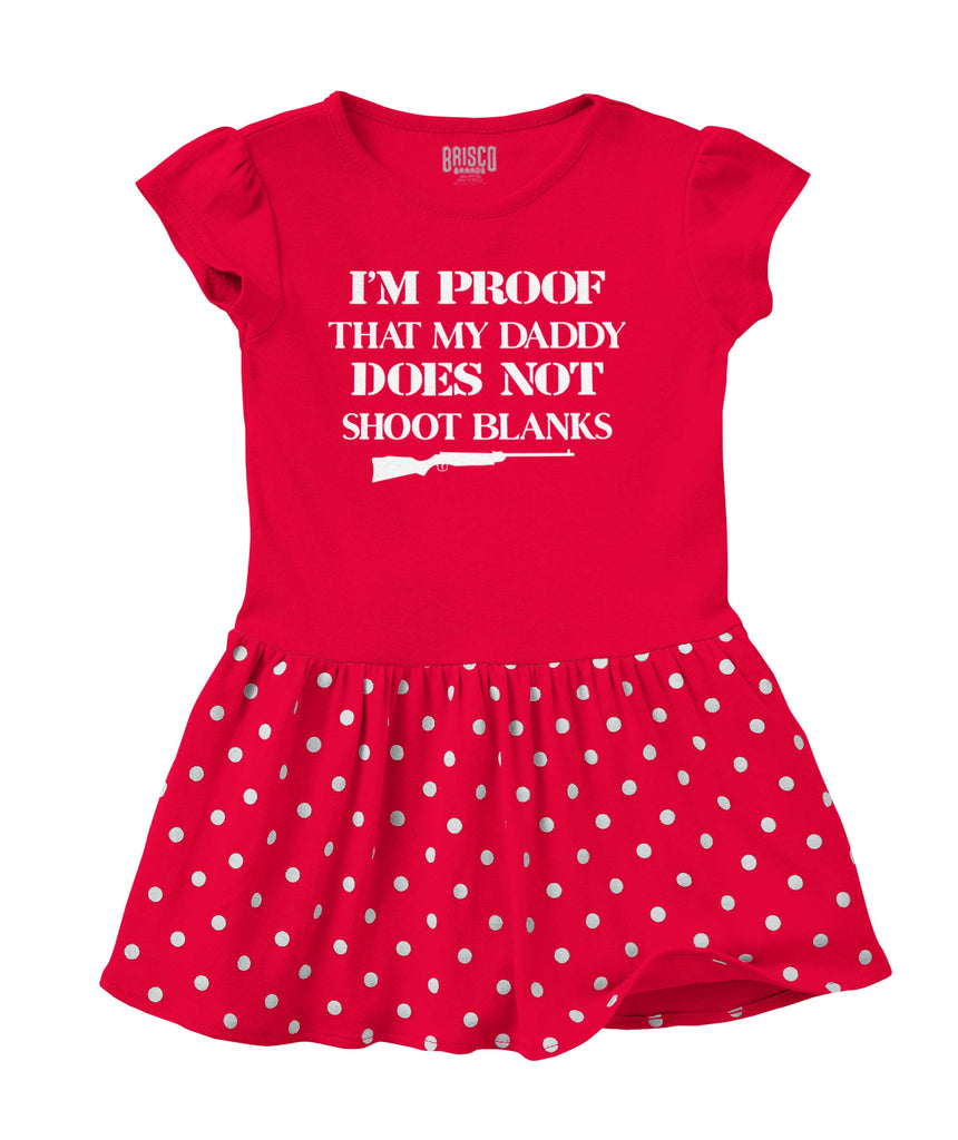 Shoot Blanks Baby Polka Dot Skirt Dress-Direct To Garment Print-Brisco Baby