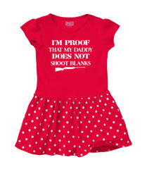 Shoot Blanks Baby Polka Dot Skirt Dress-Direct To Garment Print-Brisco Baby
