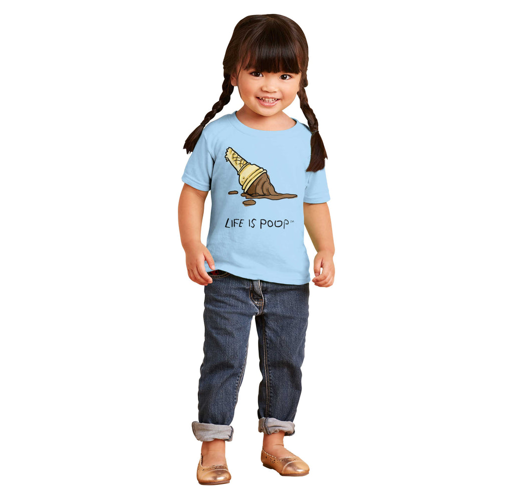 Dropped Cone Infant Toddler T Shirt-Direct To Garment Print-Brisco Baby