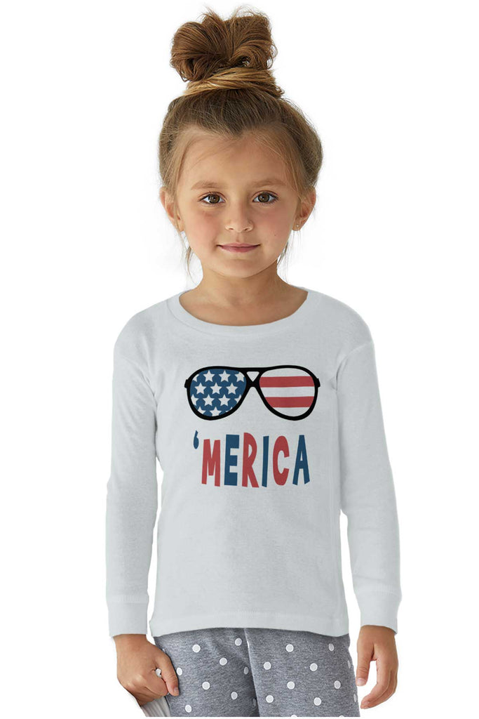 ‘merica Solid Baby Pajama Top-Direct To Garment Print-Brisco Baby
