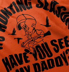 Where is Dad Hunting Romper Bodysuit-Direct To Garment Print-Brisco Baby