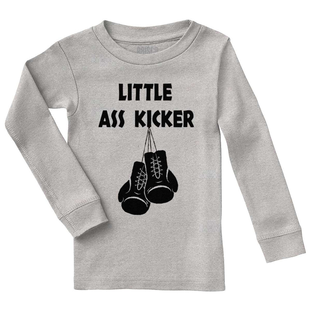 Little Ass Kicker Solid Baby Pajama Top-Direct To Garment Print-Brisco Baby