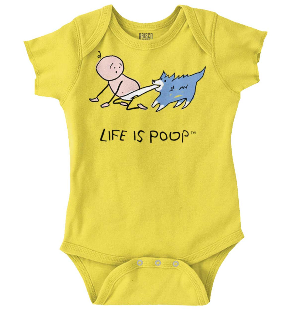 Dog Pull Romper Bodysuit-Direct To Garment Print-Brisco Baby