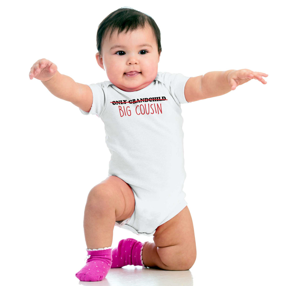 Only Grandchild Big Cousin Romper Bodysuit-Direct To Garment Print-Brisco Baby