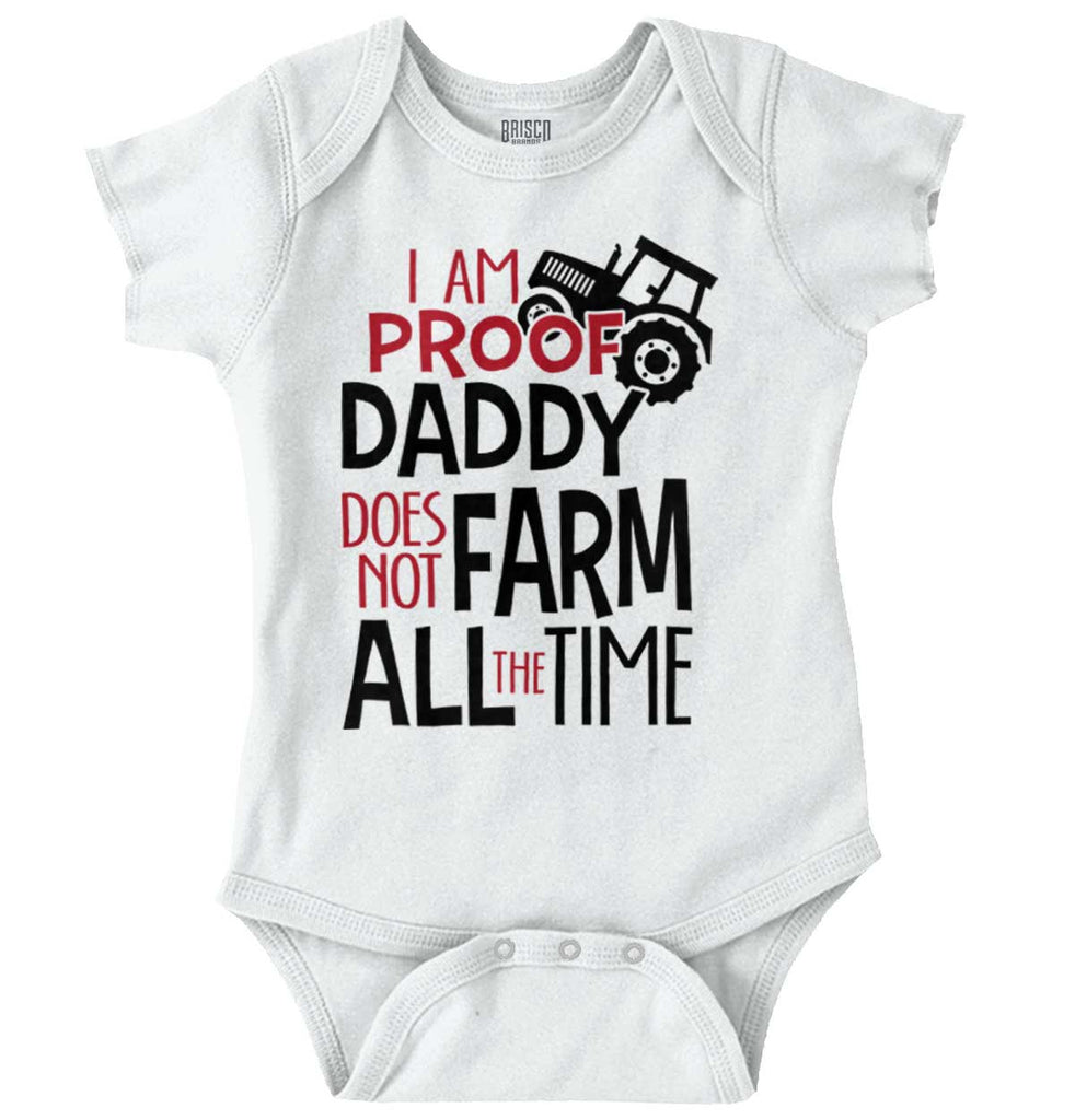 Farm All The Time Romper Bodysuit-Direct To Garment Print-Brisco Baby