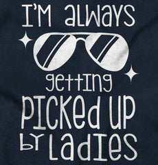 Picked Up By Ladies Infant Toddler T Shirt-Direct To Garment Print-Brisco Baby