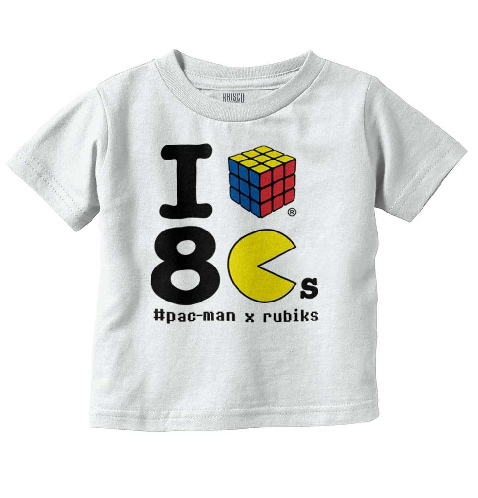 I Love The 80s Infant Toddler T Shirt-Direct To Garment Print-Brisco Baby