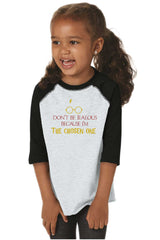 Jealous Of Chosen One Toddler Baseball-Direct To Garment Print-Brisco Baby