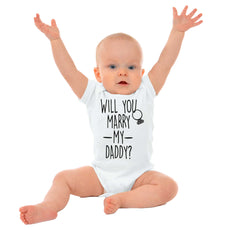 Marry My Daddy Romper Bodysuit-Direct To Garment Print-Brisco Baby