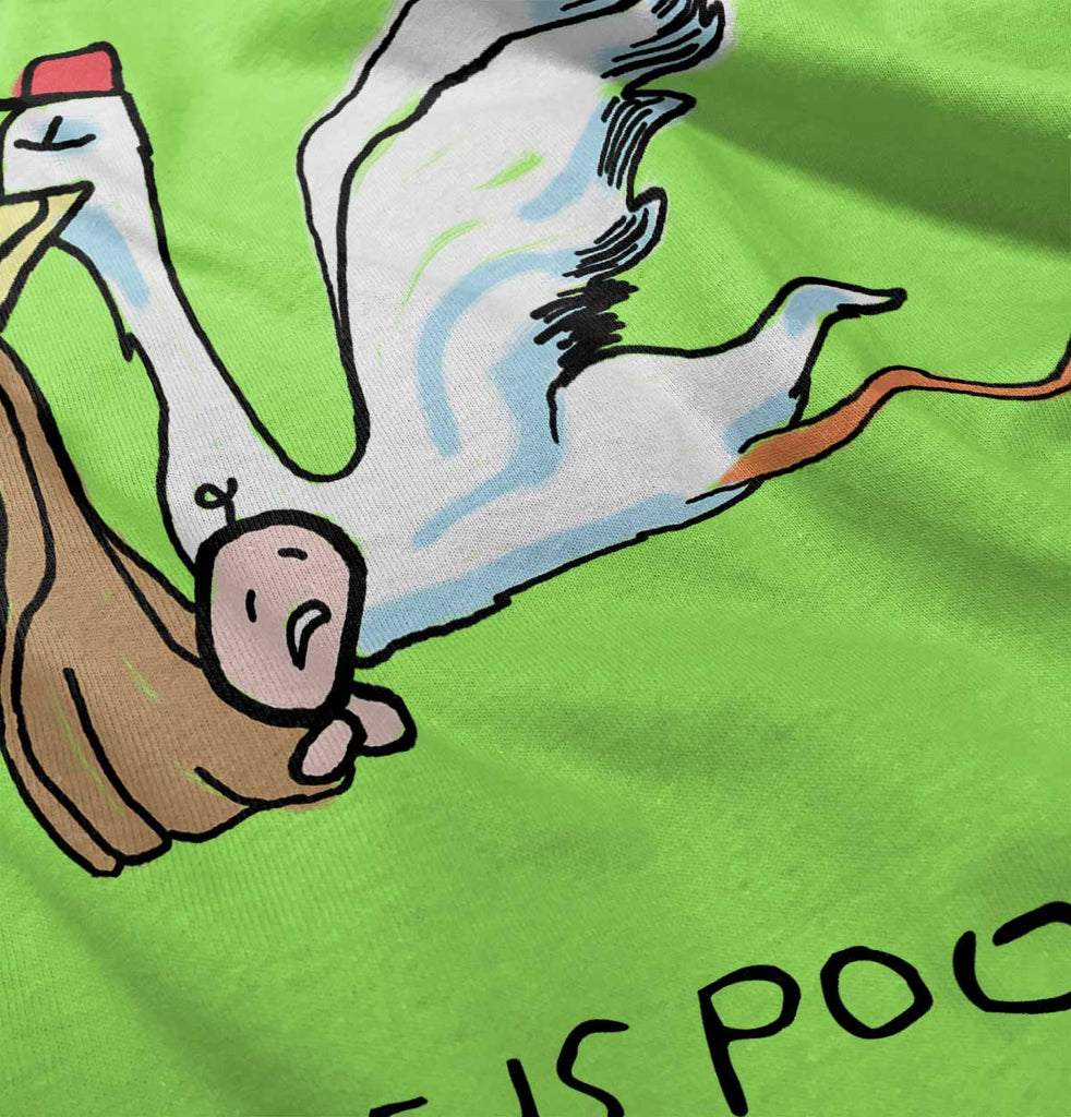 Stork Infant Toddler T Shirt-Direct To Garment Print-Brisco Baby