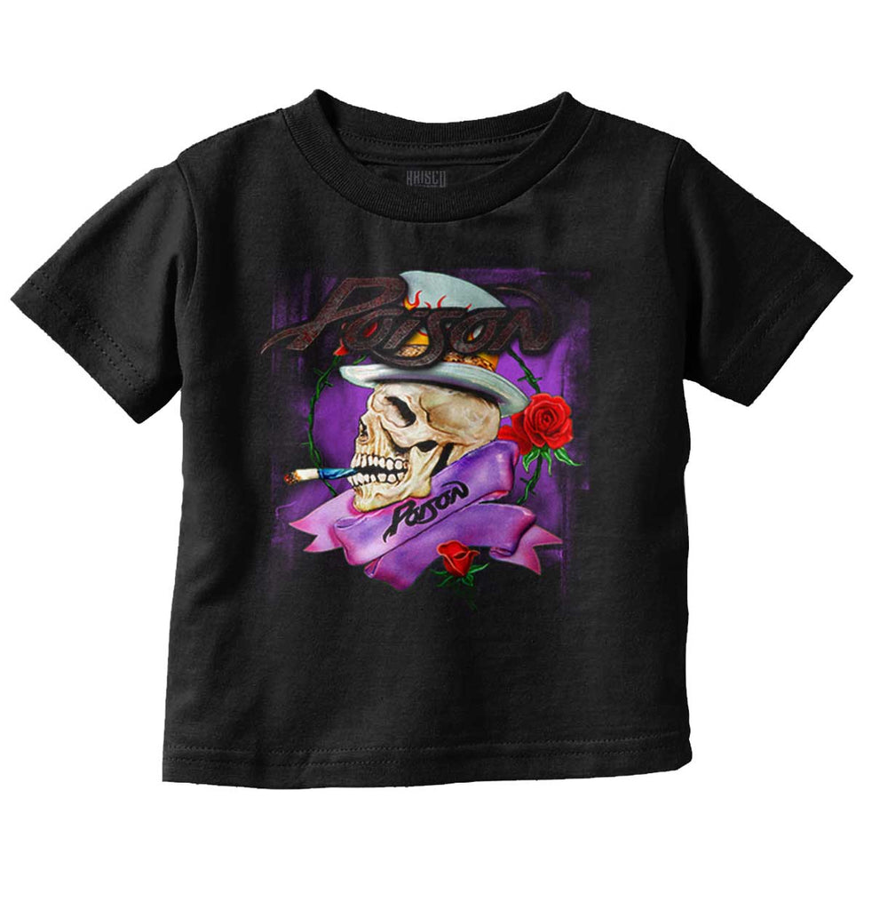 Poison Skeleton Infant Toddler T Shirt-Direct To Garment Print-Brisco Baby