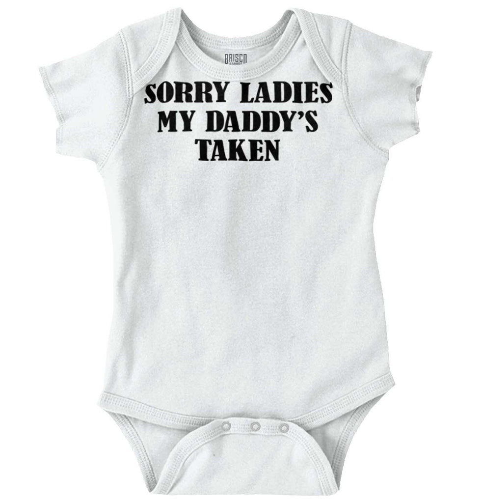Daddy's Taken Romper Bodysuit-Direct To Garment Print-Brisco Baby