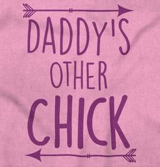 Daddy's Other Chick Infant Baby Bib-Direct To Garment Print-Brisco Baby