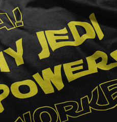 Jedi Powers Worked Infant Baby Bib-Direct To Garment Print-Brisco Baby