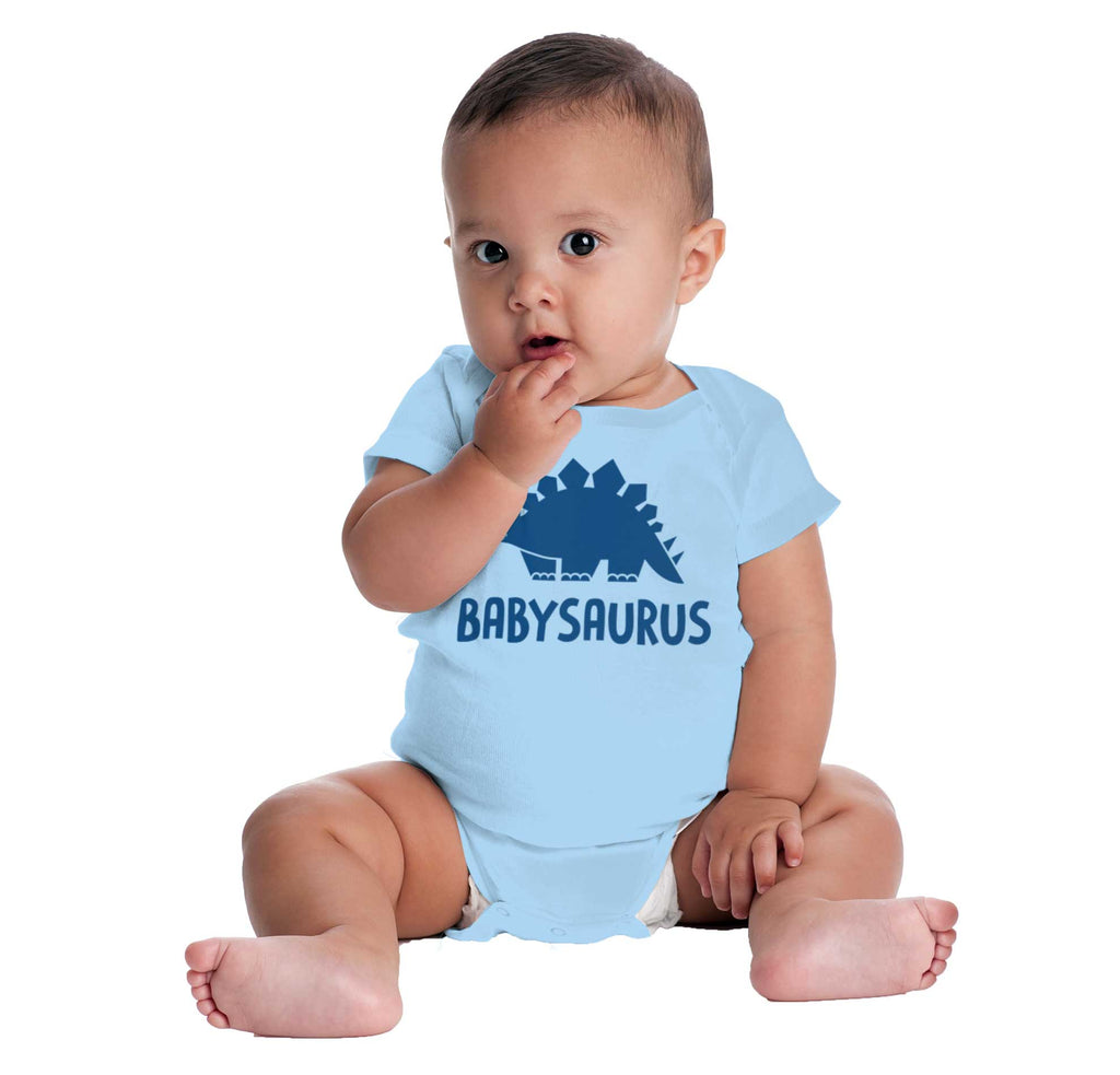 Babysaurus Romper Bodysuit-Direct To Garment Print-Brisco Baby
