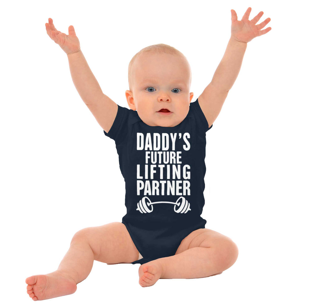 Lifting Partner Romper Bodysuit-Direct To Garment Print-Brisco Baby