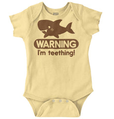 I'm Teething Romper Bodysuit-Direct To Garment Print-Brisco Baby