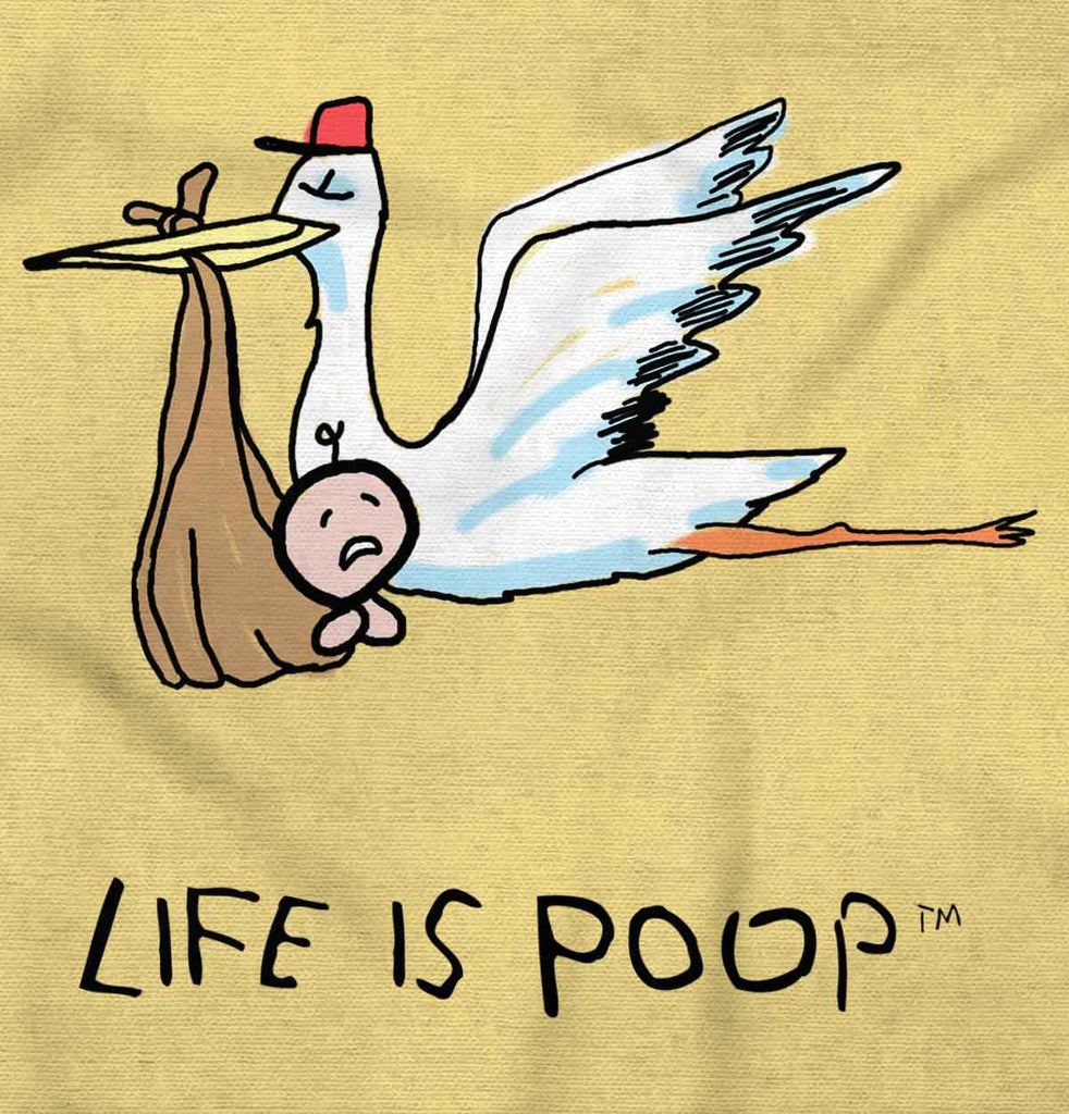 Stork Infant Toddler T Shirt-Direct To Garment Print-Brisco Baby