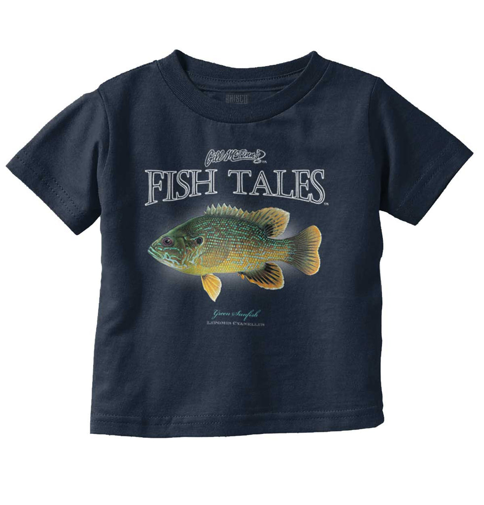 Green Sunfish Infant Toddler T Shirt-Direct To Garment Print-Brisco Baby