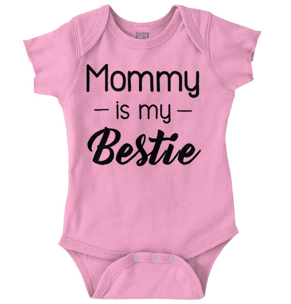 Mommy Is My Bestie Romper Bodysuit-Direct To Garment Print-Brisco Baby