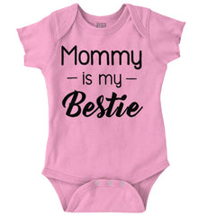 Mommy Is My Bestie Romper Bodysuit-Direct To Garment Print-Brisco Baby