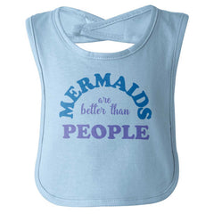 Mermaids Are Better Infant Baby Bib-Direct To Garment Print-Brisco Baby