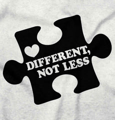 Different Not Less Infant Toddler T Shirt-Direct To Garment Print-Brisco Baby