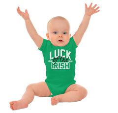 Luck Of The Irish Romper Bodysuit-Direct To Garment Print-Brisco Baby
