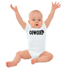Cowgirl Romper Bodysuit-Direct To Garment Print-Brisco Baby