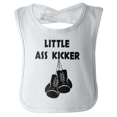 Little Ass Kicker Infant Baby Bib-Direct To Garment Print-Brisco Baby