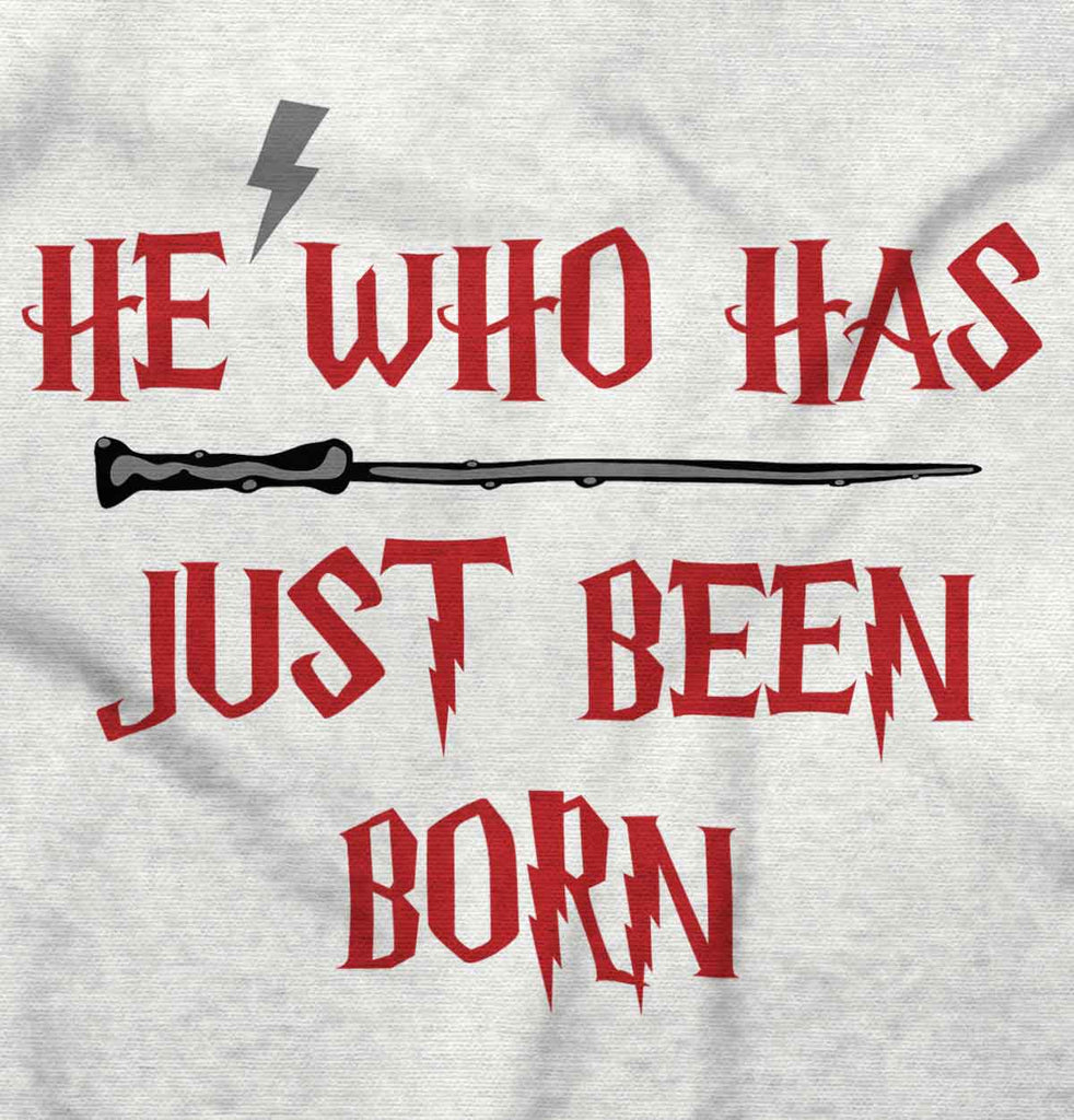 He Who Just Been Born Romper Bodysuit-Direct To Garment Print-Brisco Baby