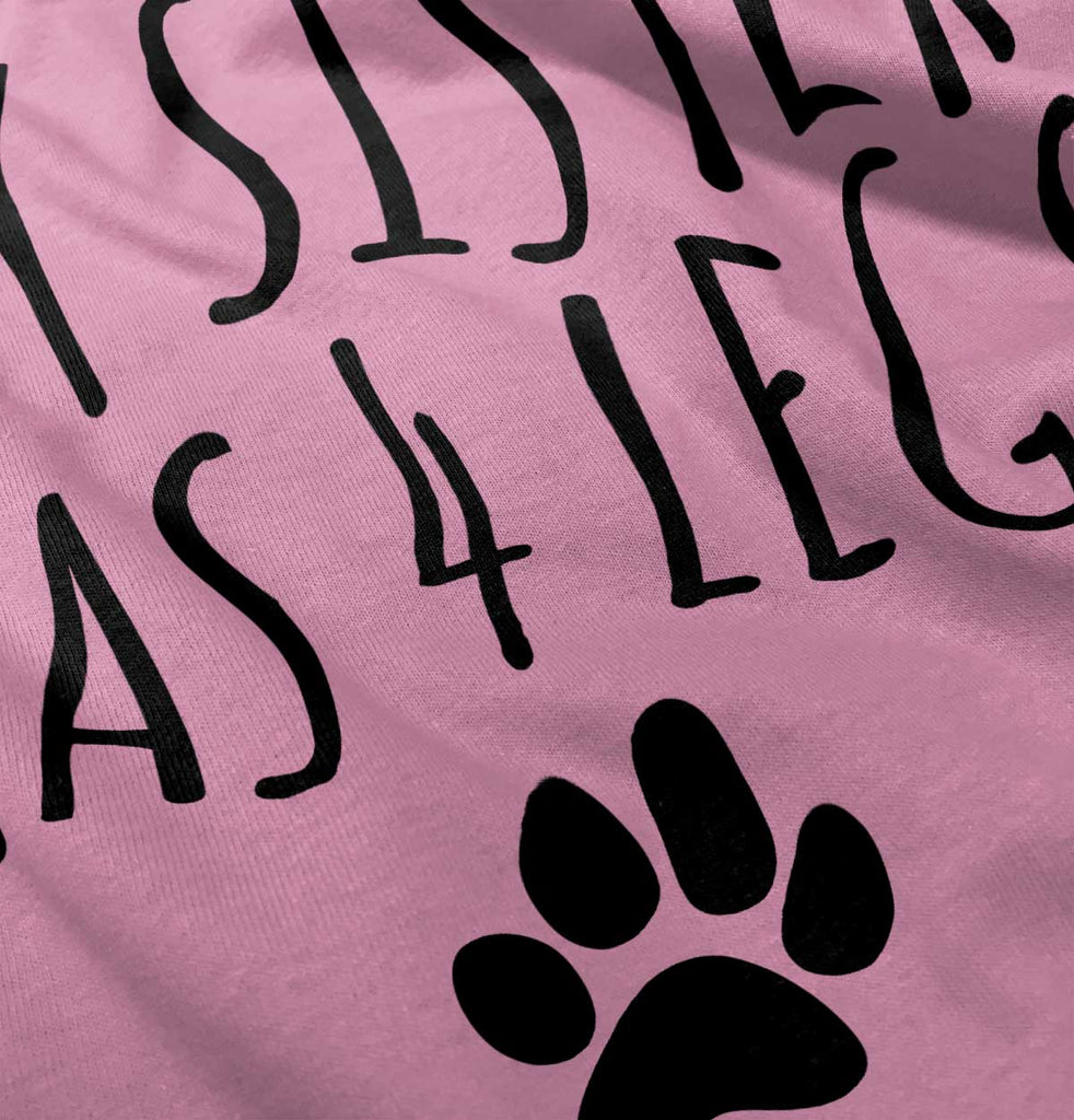 Sister has 4 legs Toddler Baseball-Direct To Garment Print-Brisco Baby