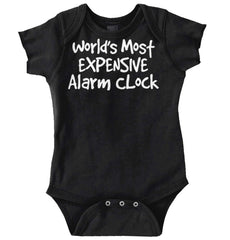 Alarm Clock Romper Bodysuit-Direct To Garment Print-Brisco Baby
