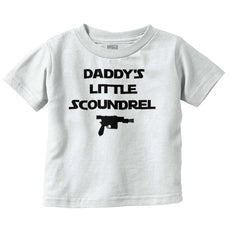 Daddy's Little Scoundrel Infant Toddler T Shirt-Direct To Garment Print-Brisco Baby