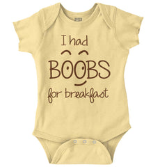 I Had Boobs Romper Bodysuit-Direct To Garment Print-Brisco Baby