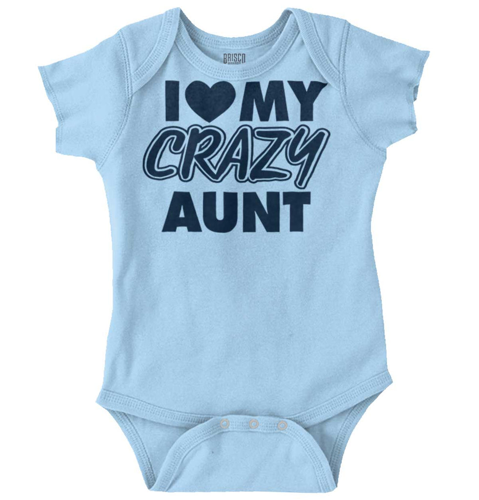 Crazy Aunt Romper Bodysuit-Direct To Garment Print-Brisco Baby