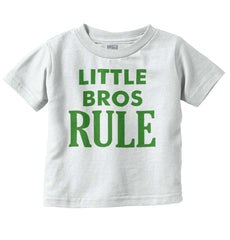 Little Bros Rule Infant Toddler T Shirt-Direct To Garment Print-Brisco Baby